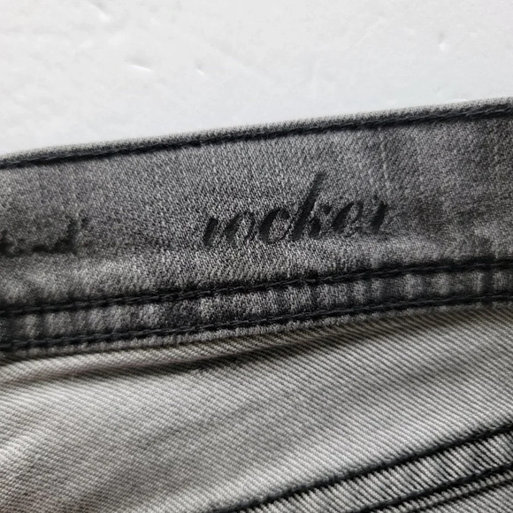7 For All Mankind Rocker Bootcut Jeans Womens Size 28 Tall Gray Classic Cotton - Picture 10 of 12